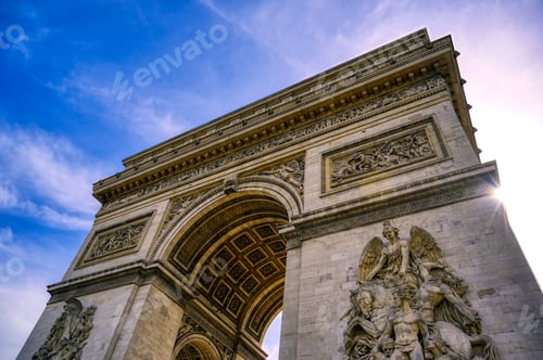 Preview: A View Of The Arc De Triomphe Located In Paris, France.