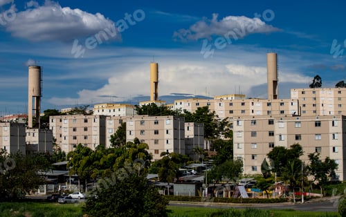 Preview: Blocks Of Popular Habitation On Countryside Of Sao Paulo State, Brazil