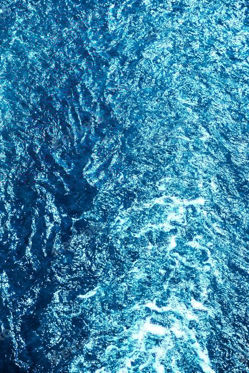 Preview: Blue Ocean Water Texture With Ripples And Foam