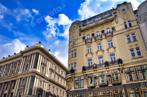 Preview: Architecture Along The Streets Of Vienna, Austria On A Sunny Day.