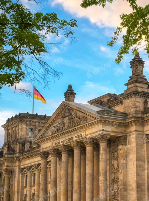 Preview: The Reichstag Building Located In Berlin, Germany Which Houses The German Parliament, The Bundestag.