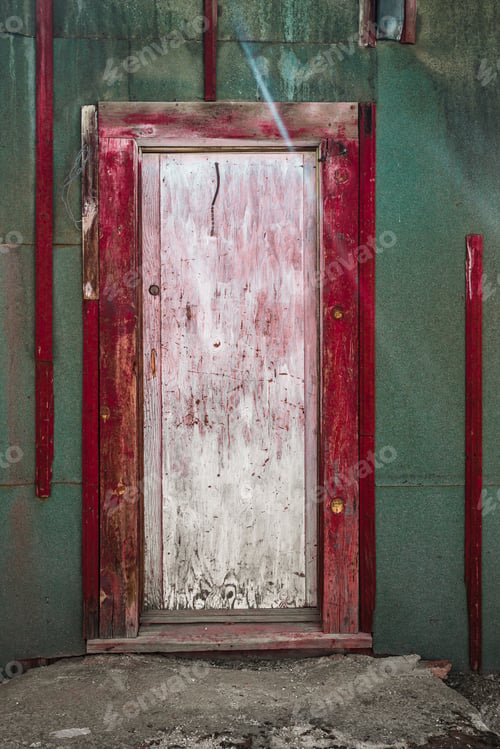 Preview: Weathered Old Door On Building
