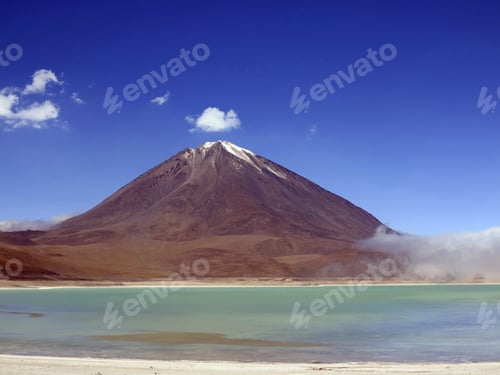 Preview: Laguna Verde In Desert Salar De Uyuni, Bolivia