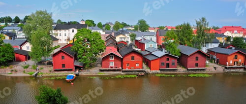 Preview: The Most Known Part Of Porvoo Old Town Is The Warehouses Above River Porvoonjoki, Finland
