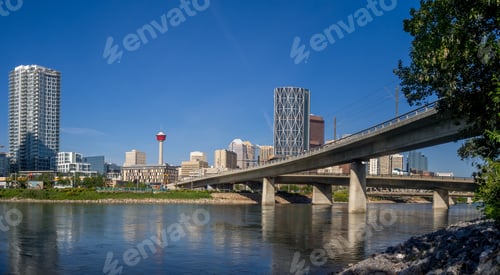 Preview: Calgary, Canada - June 5: Calgary Skyline From The East Village On June 5, 2016 In Calgary, Alberta