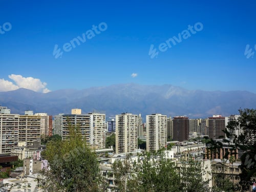 Preview: View Of Santiago, Capital Of Chile, In South America