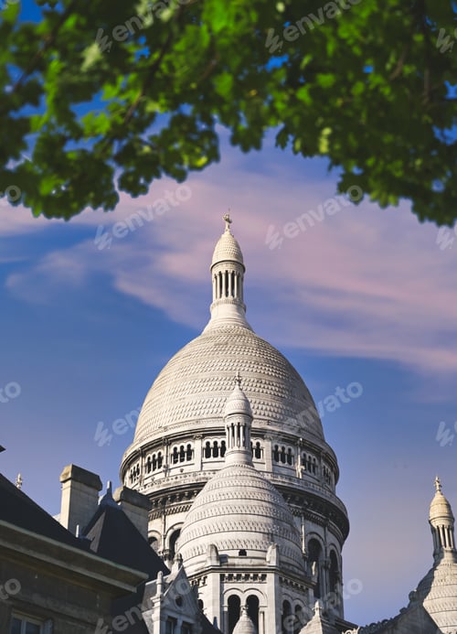 Preview: The Basilica Of The Sacred Heart Of Paris, Commonly Known As Sacré-Cœur Basilica, Located In The