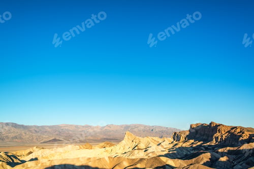 Preview: Wide Angle View Of Zabriskie Point In Death Valley In California