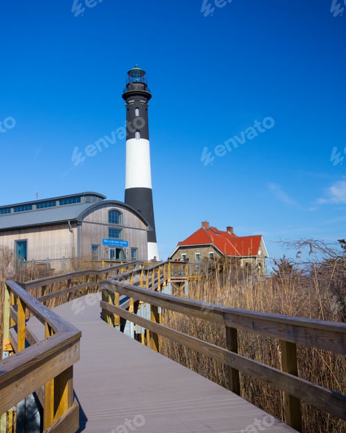 Preview: Historic Landmark Fire Island Lighthouse On Long Island New York