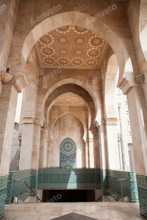 Preview: Corridor, Hassan Ii Mosque Casablanca, Morocco