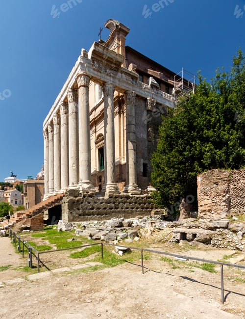 Preview: The Temple Of Antoninus And Faustina In The Roman Forum, Adapted As A Roman Catholic Church, The