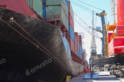 Preview: Ship Full Of Cargos Waiting To Be Unloaded