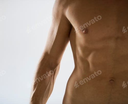 Preview: A Male Nude, Mid Section