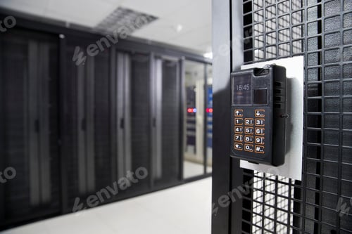 Preview: Fingerprint Scanner Pad In The Secured Data Center