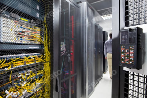 Preview: Fingerprint Scanner Pad In The Secured Data Center