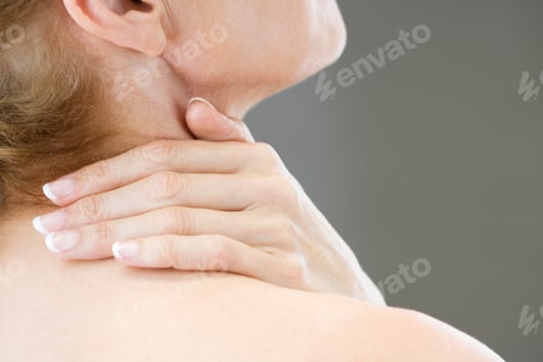 Preview: A Woman With Neck Tension Or Backache
