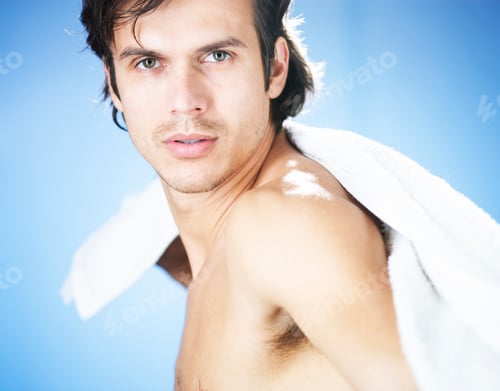 Preview: A Young Man Using A Towel