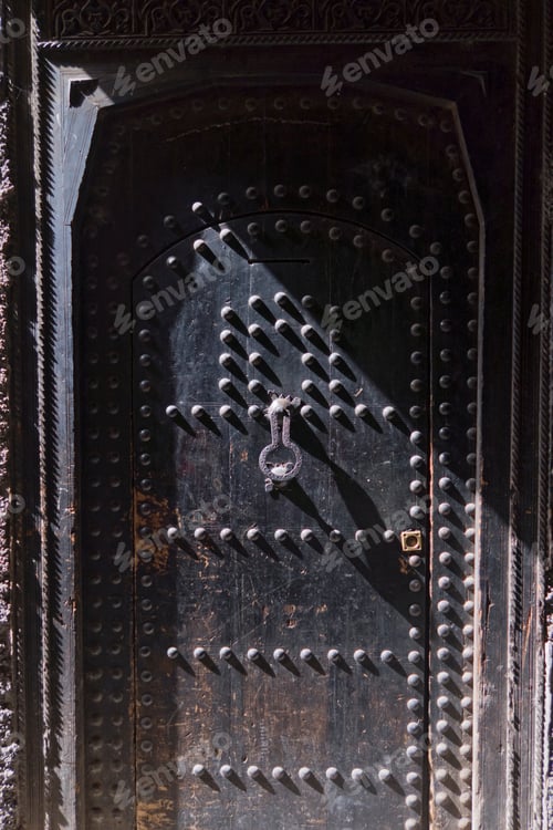 Preview: Light Play On A Traditional Doorway In Marrakech.