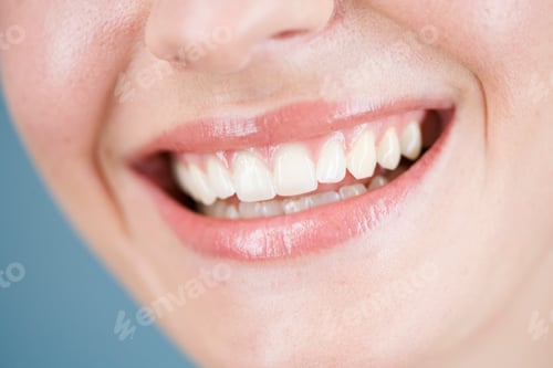 Preview: A Young Woman Smiling, Close-Up