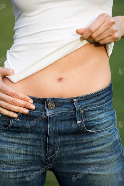 Preview: A Young Woman Showing Her Torso