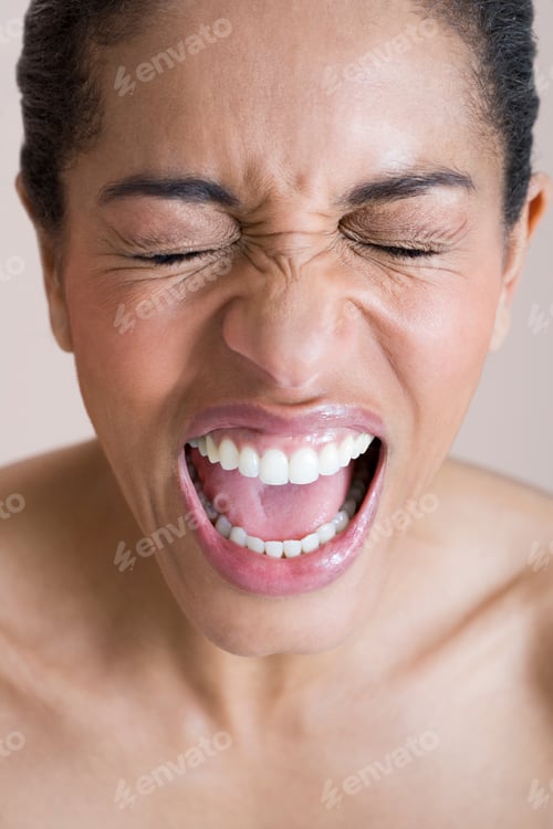 Preview: Close-Up Of A Woman Screaming