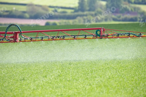 Preview: Pesticide Spraying Equipment In A Green Rural Crop Field