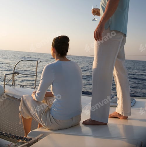 Preview: A Couple Relaxing With A Drink On A Boat
