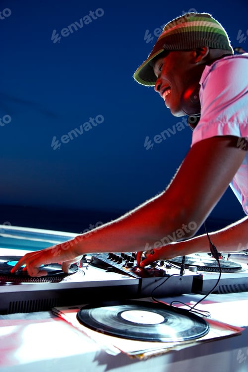 Preview: Dj Mixing Records At A Party