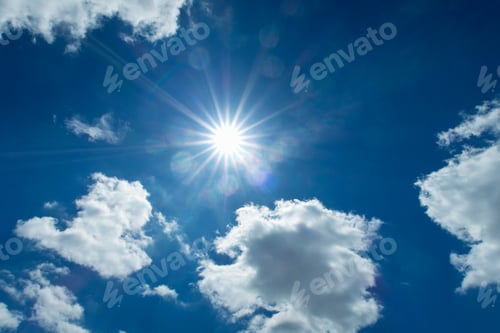 Preview: Blue Sky with Clouds and Sunlight