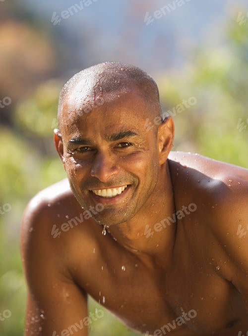 Preview: Portrait Of Athletic Young Man, Close-Up