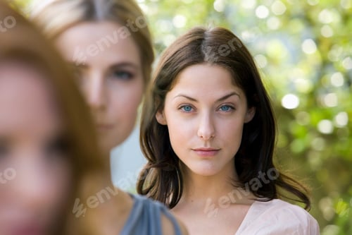 Preview: Portrait Of Young Woman, Outdoors