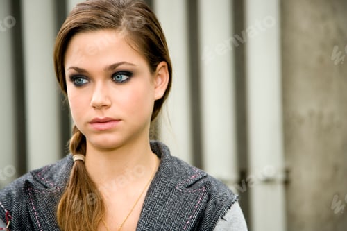 Preview: A Teenage Girl With Heavy Eye Makeup