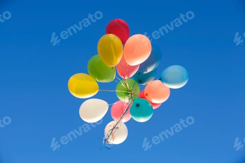 Preview: A Bunch Of Balloons Floating Away