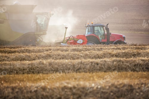 Preview: Combine Harvester Harvesting Wheat Crop