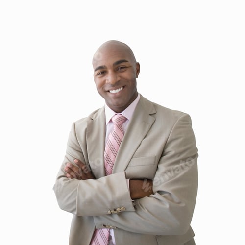 Preview: Cut Out Of Male Executive With Folded Arms