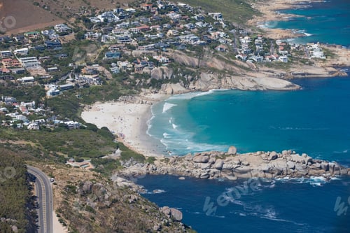 Preview: Aerial View Of Llandudno Beach, Cape Town, South Africa