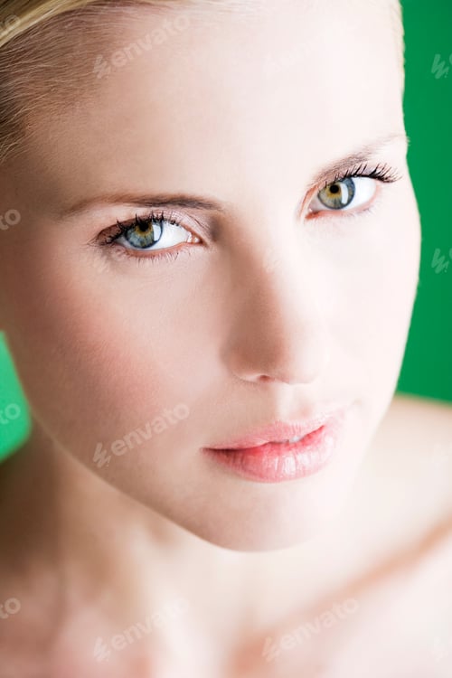 Preview: A Portrait Of A Young Blonde Woman, Close-Up