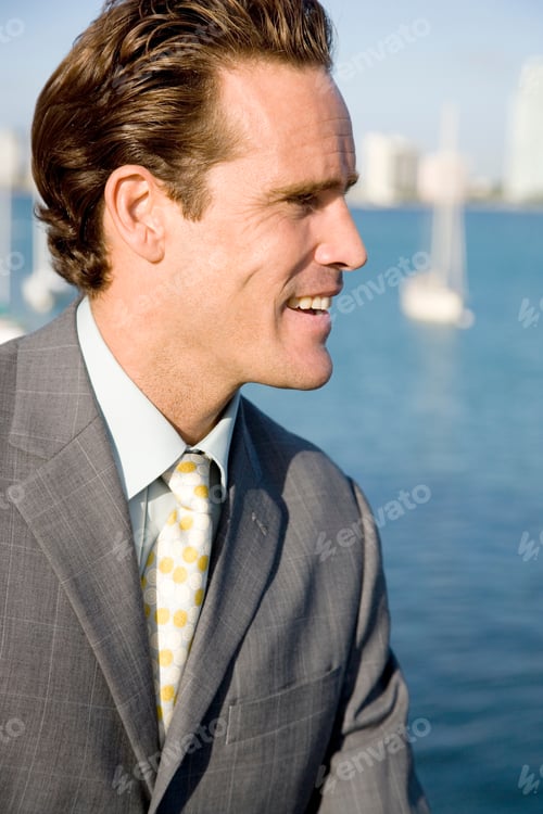 Preview: Portrait Of A Businessman Near A Lake