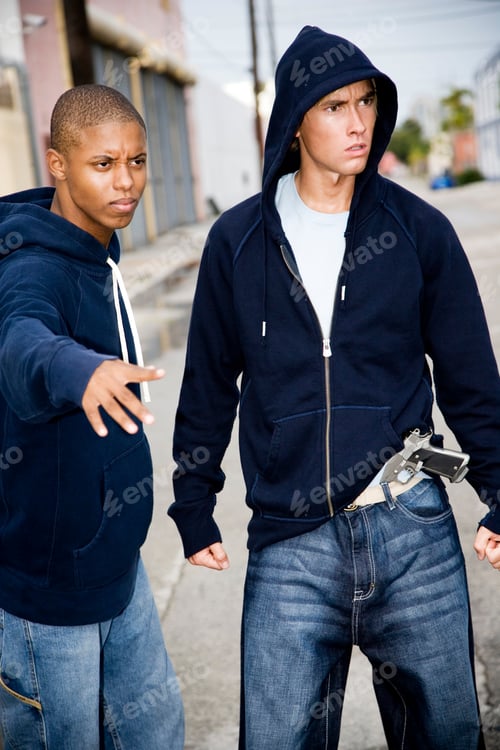 Preview: Portrait Of Two Young Street Gang Members