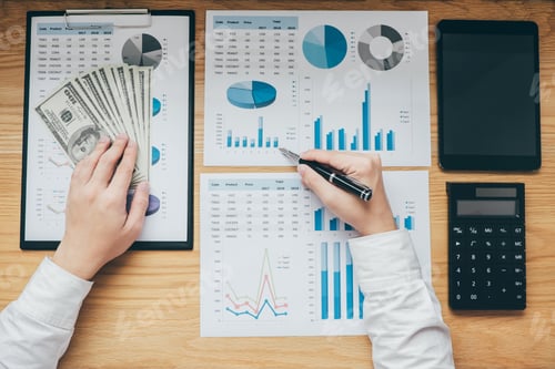 Preview: Business Financial Analysis and Planning on Office Desk