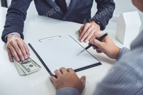 Preview: Signing Real Estate Deal with Money on Table
