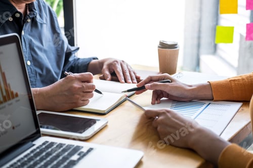 Preview: Business People Collaborating at the Office Workplace