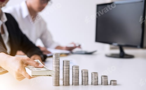 Preview: Business Accountant Or Banker, Two Business Partner Analysis With Stock Financial Indices And