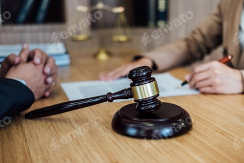Preview: Customer Service Good Cooperation, Consultation Between A Businesswoman And Male Lawyer Or Judge