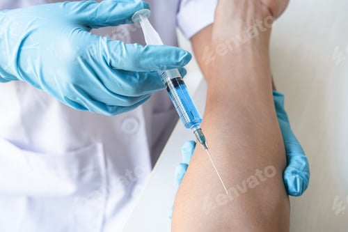 Preview: Doctor Making Injection Vaccination Patient To Prevent Pandemic Of The Disease, Flu Or Influenza
