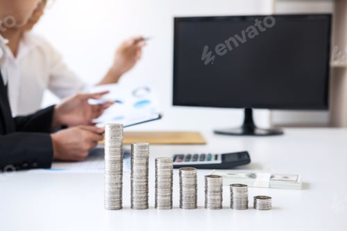 Preview: Business Accountant Or Banker, Two Business Partner Analysis With Stock Financial Indices And