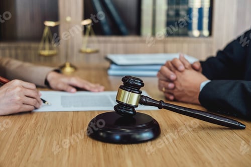 Preview: Customer Service Good Cooperation, Consultation Between A Businesswoman And Male Lawyer Or Judge