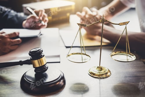 Preview: Good Service Cooperation, Consultation Of Businessman And Male Lawyer Or Judge Counselor Having