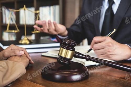 Preview: Customer Service Good Cooperation, Consultation Between Counselor Or Male Lawyer And Businesswoman
