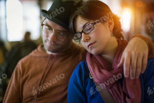 Preview: Couple Napping On Bench Together
